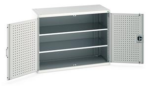 Bott Industial Tool Cupboards with Shelves Bott Perfo Door Cupboard 1300Wx650Dx1000mmH - 2 Shelves